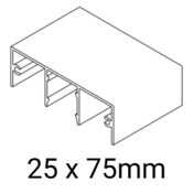 Knotwood Batten 25mm x 75mm Wide Female/Part B (KEB2525M Compatible) - 6500mm